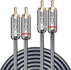 Lindy RCA, 0.5 m kaina ir informacija | Kabeliai ir laidai | pigu.lt