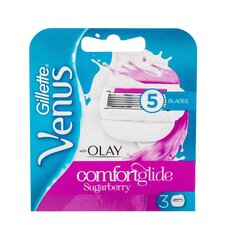 Skustuvo galvutės moterims Gillette Venus & Olay Sugarberry, 3 vnt. kaina ir informacija | Skutimosi priemonės ir kosmetika | pigu.lt