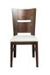 Kėdė Optimata Lilian 137M, ruda/balta kaina ir informacija | Virtuvės ir valgomojo kėdės | pigu.lt