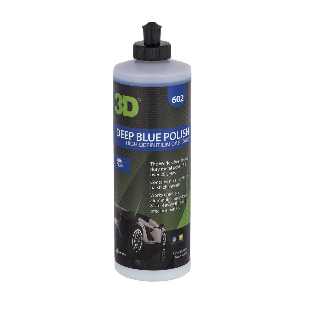 3D Deep Blue Polish – metalinių paviršių polirolis (16OZ) kaina ir informacija | Autochemija | pigu.lt