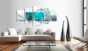 Akrilo stiklo paveikslas - Turquoise Expression [Glass] kaina ir informacija | Reprodukcijos, paveikslai | pigu.lt