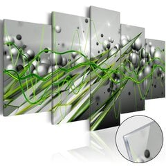 Akrilo stiklo paveikslas - Green Rhythm [Glass] kaina ir informacija | Reprodukcijos, paveikslai | pigu.lt