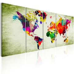 Paveikslas - Colourful Continents kaina ir informacija | Reprodukcijos, paveikslai | pigu.lt