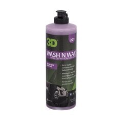 3D WASH N WAX – automobilinis šampūnas su vašku (16OZ) цена и информация | Автохимия | pigu.lt