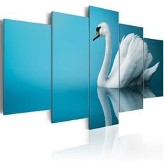 Paveikslas - A swan in blue цена и информация | Репродукции, картины | pigu.lt