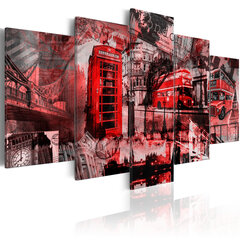 Paveikslas - London collage - 5 pieces kaina ir informacija | Reprodukcijos, paveikslai | pigu.lt