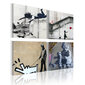 Paveikslas - Banksy - four orginal ideas цена и информация | Reprodukcijos, paveikslai | pigu.lt