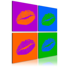 Paveikslas - Kisses: Pop art kaina ir informacija | Reprodukcijos, paveikslai | pigu.lt