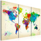 Paveikslas - All colors of the World - triptych цена и информация | Reprodukcijos, paveikslai | pigu.lt
