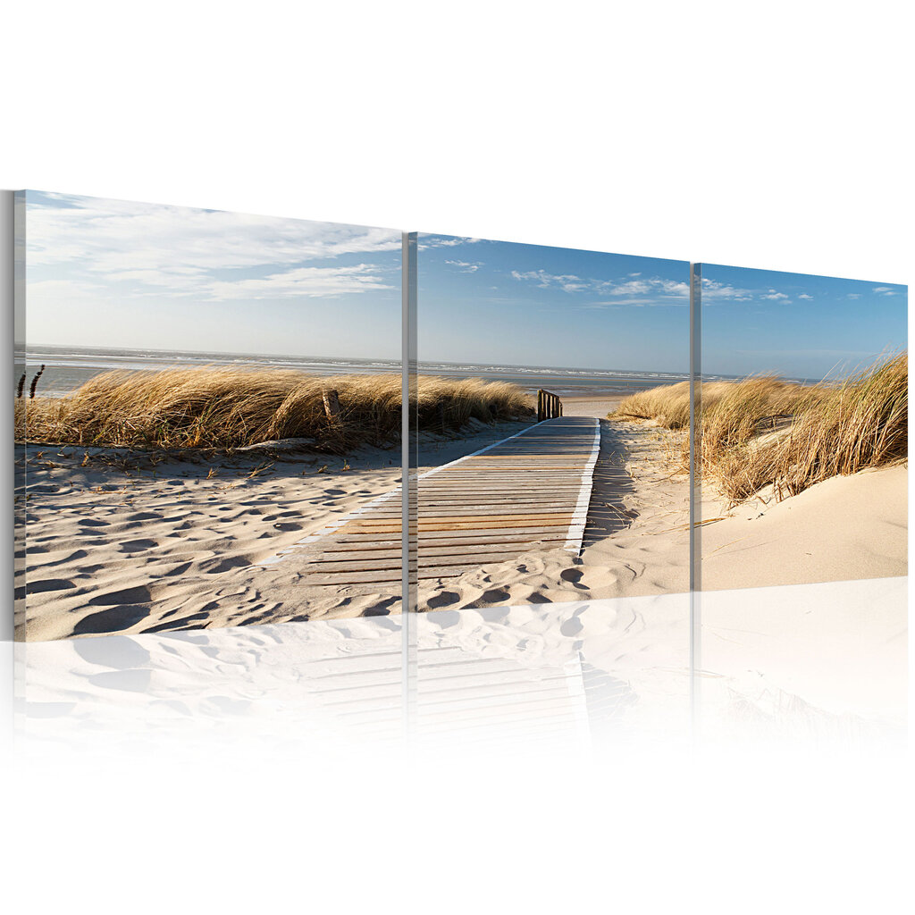 Paveikslas - Beach (Triptych) kaina ir informacija | Reprodukcijos, paveikslai | pigu.lt