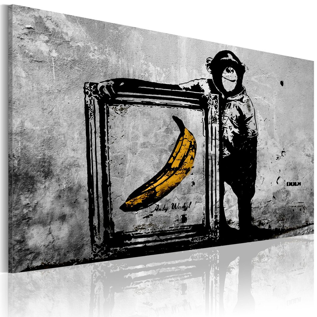 Paveikslas - Inspired by Banksy - black and white цена и информация | Reprodukcijos, paveikslai | pigu.lt