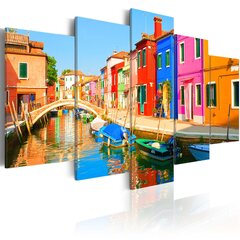 Paveikslas - Waterfront in rainbow colors kaina ir informacija | Reprodukcijos, paveikslai | pigu.lt