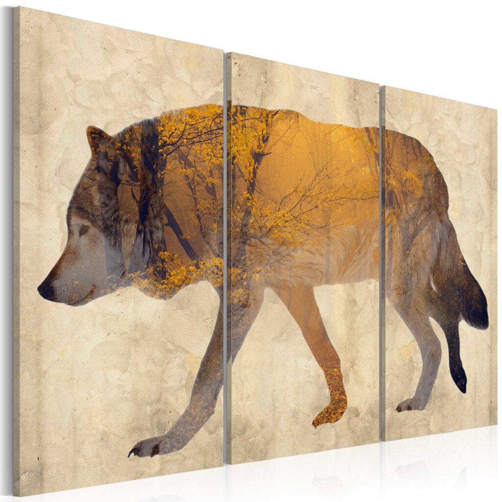Paveikslas - The Wandering Wolf kaina ir informacija | Reprodukcijos, paveikslai | pigu.lt