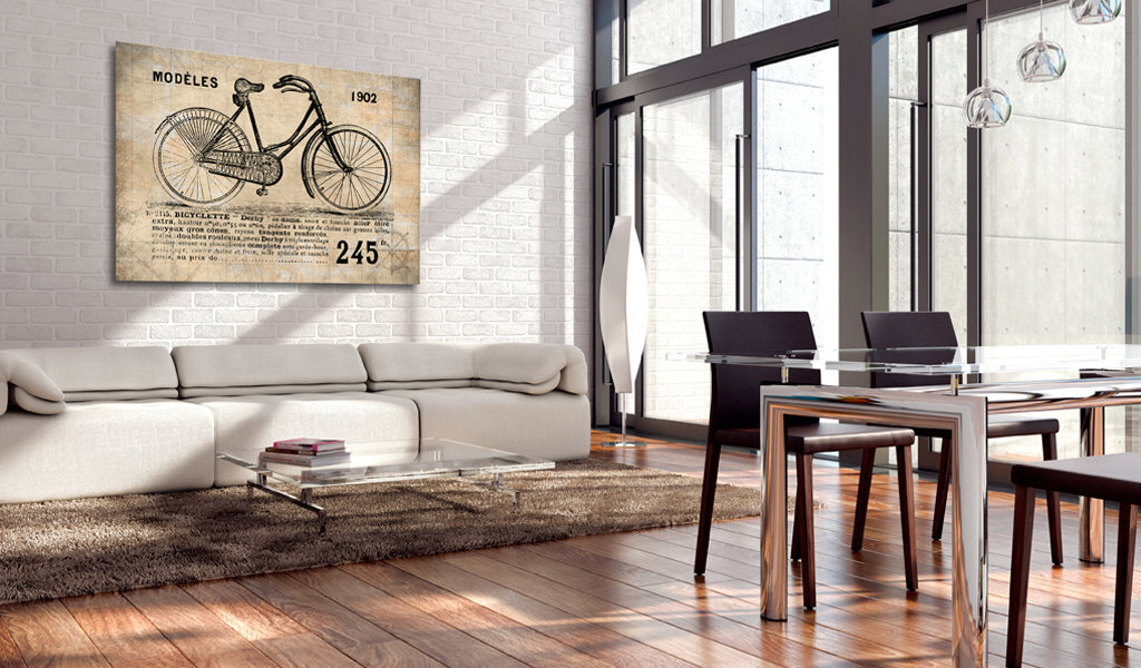 Paveikslas - N° 1245 - Bicyclette цена и информация | Reprodukcijos, paveikslai | pigu.lt