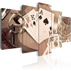 Paveikslas - Poker night - sepia kaina ir informacija | Reprodukcijos, paveikslai | pigu.lt
