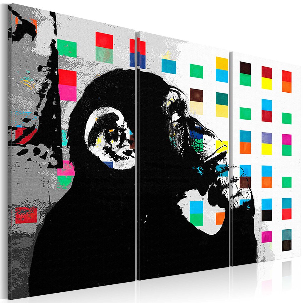 Paveikslas - The Thinker Monkey by Banksy цена и информация | Reprodukcijos, paveikslai | pigu.lt