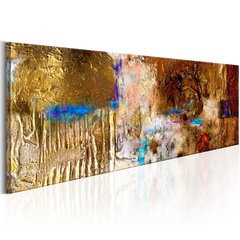 Ranka tapytas paveikslas - Golden Structure цена и информация | Репродукции, картины | pigu.lt