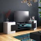 TV staliukas Gaelin LED, baltas/juodas цена и информация | TV staliukai | pigu.lt