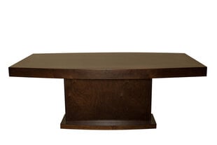 Optimata beržo medienos išskleidžiamas valgomojo stalas Lilian 154, rudas цена и информация | Кухонные и обеденные столы | pigu.lt
