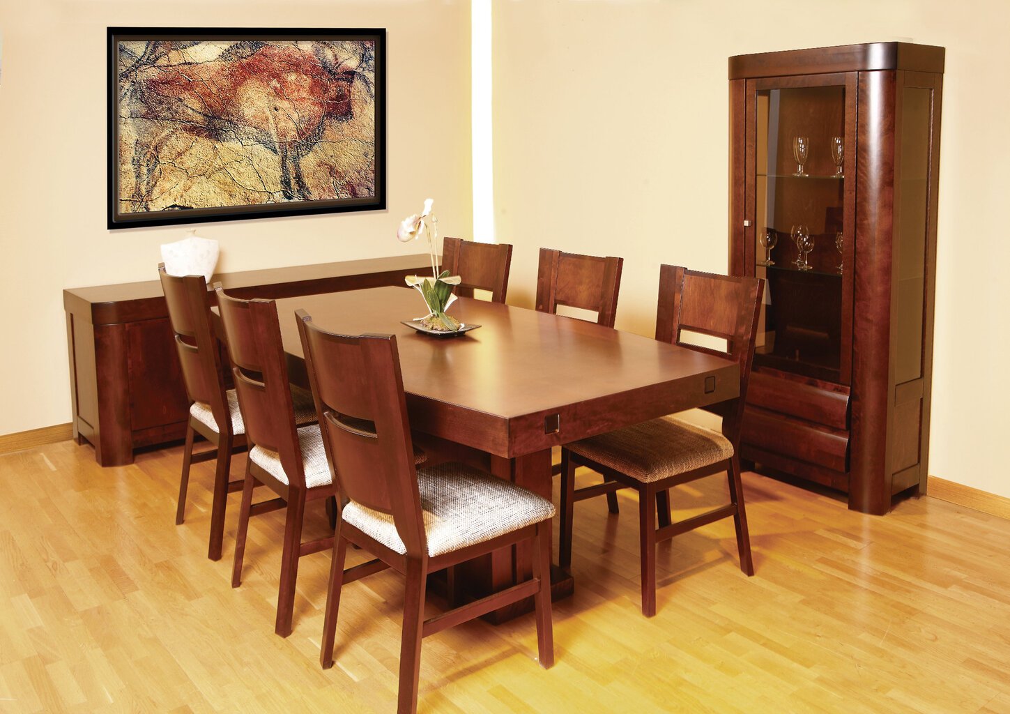 Optimata beržo medienos išskleidžiamas valgomojo stalas Lilian 154, rudas kaina ir informacija | Virtuvės ir valgomojo stalai, staliukai | pigu.lt