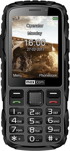 MaxCom MM920 Strong (ENG), Black kaina ir informacija | Mobilieji telefonai | pigu.lt