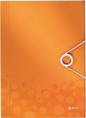 Папка с резинкой Leitz WOW A4, оранжевая цена и информация | Канцелярские товары | pigu.lt