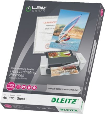 Laminavimo vokeliai Leitz A5, 154x216 mm kaina ir informacija | Kanceliarinės prekės | pigu.lt