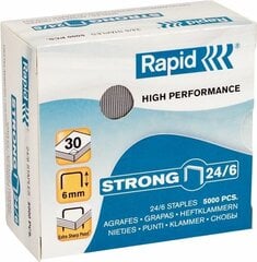 Скобы Rapid staples strong, 5000 шт. цена и информация | Kanceliarinės prekės | pigu.lt