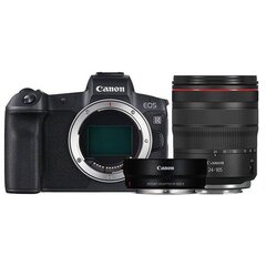 Canon EOS R RF 24-105 мм f / 4L IS USM с адаптером EF - EOS R цена и информация | Цифровые фотоаппараты | pigu.lt