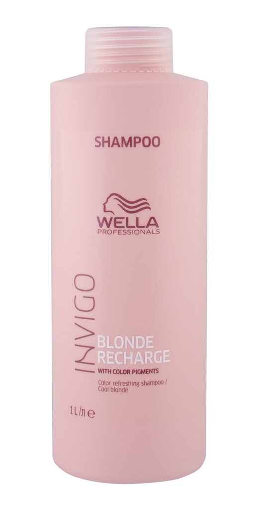 Šampūnas šviesiems plaukams Wella Professionals Invigo Blonde Recharge, 1000 ml цена и информация | Šampūnai | pigu.lt