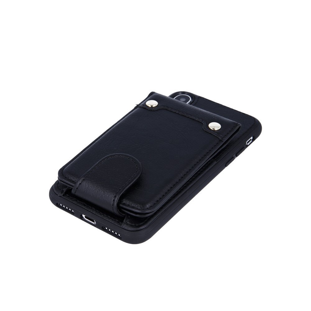 Mocco Smart Wallet Eco Leather skirtas Apple iPhone 7 / iPhone 8, juoda kaina ir informacija | Telefono dėklai | pigu.lt