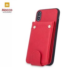 Mocco Smart Wallet Eco Leather Case - Card Holder For Apple iPhone 6 / iPhone 6S Red kaina ir informacija | Telefono dėklai | pigu.lt