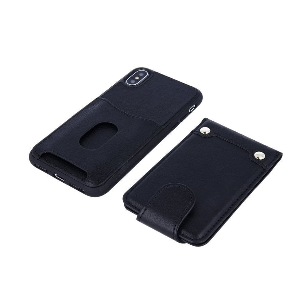 Mocco Smart Wallet Eco Leather Case - Card Holder For Samsung J415 Galaxy J4 Plus (2018) Black kaina ir informacija | Telefono dėklai | pigu.lt