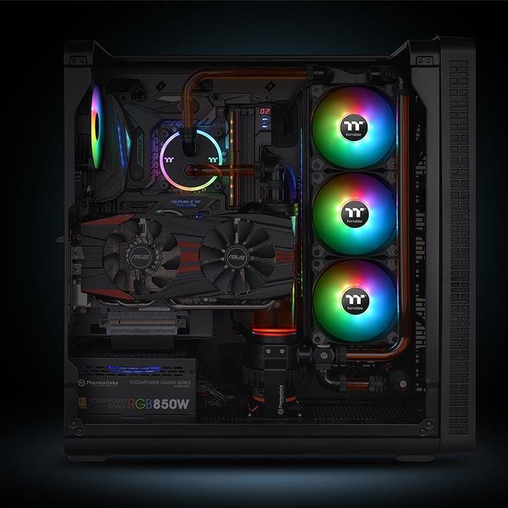 Thermaltake CL-F080-PL14SW-A kaina ir informacija | Kompiuterių ventiliatoriai | pigu.lt