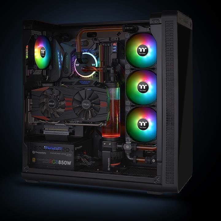 Thermaltake CL-F064-PL14SW-A kaina ir informacija | Kompiuterių ventiliatoriai | pigu.lt