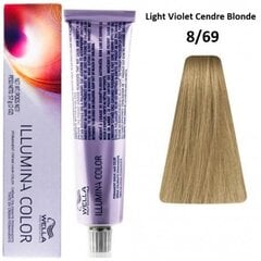 Ilgalaikiai plaukų dažai Wella Professionals Illumina Color, Nr.8/69 Light Violet Cendre Blonde, 60 ml kaina ir informacija | Plaukų dažai | pigu.lt