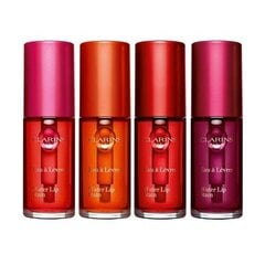 Блеск для губ Clarins Water Lip Stain 7 мл, Rose Water 01 цена и информация | Помады, бальзамы, блеск для губ | pigu.lt