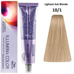 Перманентная краска Illumina Color Wella Nº 10/1 цена и информация | Краска для волос | pigu.lt