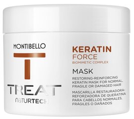 Montibello TREAT NaturTech Keratin Force plaukų kaukė (500ml) kaina ir informacija | Balzamai, kondicionieriai | pigu.lt