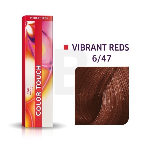 Plaukų dažai Wella Professionals Color Touch Vibrant Reds 6|47, 60 ml kaina ir informacija | Plaukų dažai | pigu.lt