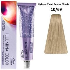 Ilgalaikiai plaukų dažai Wella Professionals Illumina Color, Nr.10/69 Lightest Violet Cendre Blonde, 60 ml kaina ir informacija | Plaukų dažai | pigu.lt