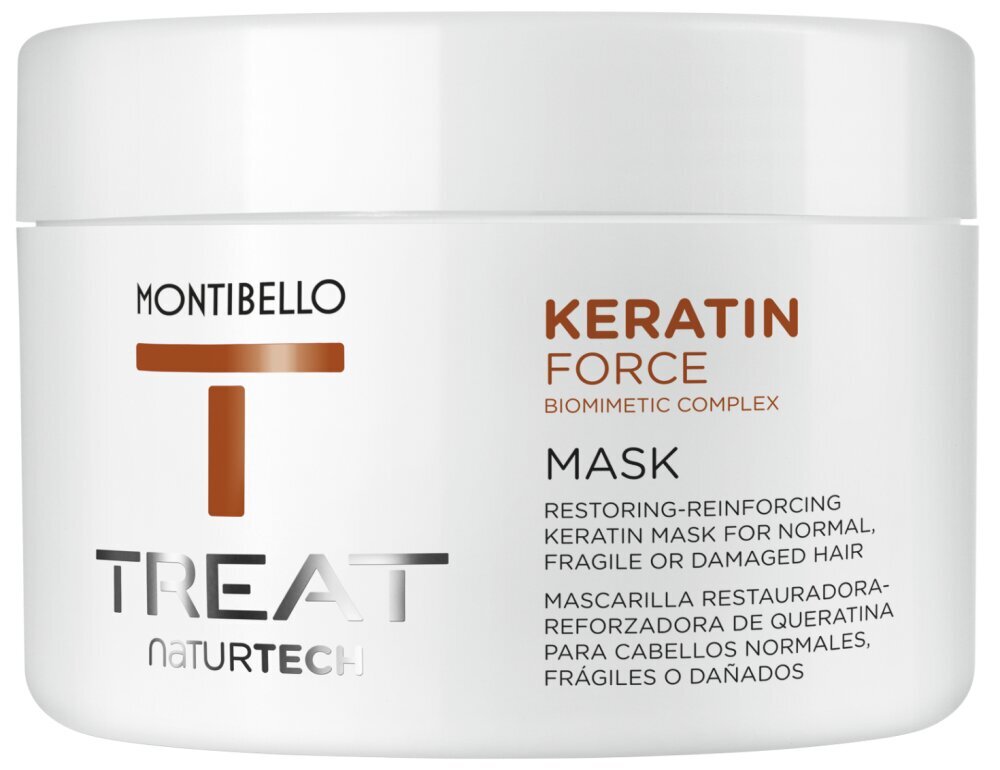 Montibello TREAT NaturTech Keratin Force plaukų kaukė (200ml) kaina ir informacija | Balzamai, kondicionieriai | pigu.lt