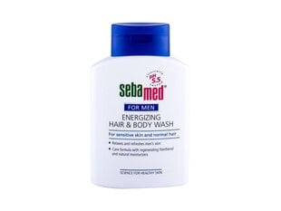 SebaMed For Men Energizing Hair & Body Wash шампунь для мужчин 200 мл цена и информация | Масла, гели для душа | pigu.lt