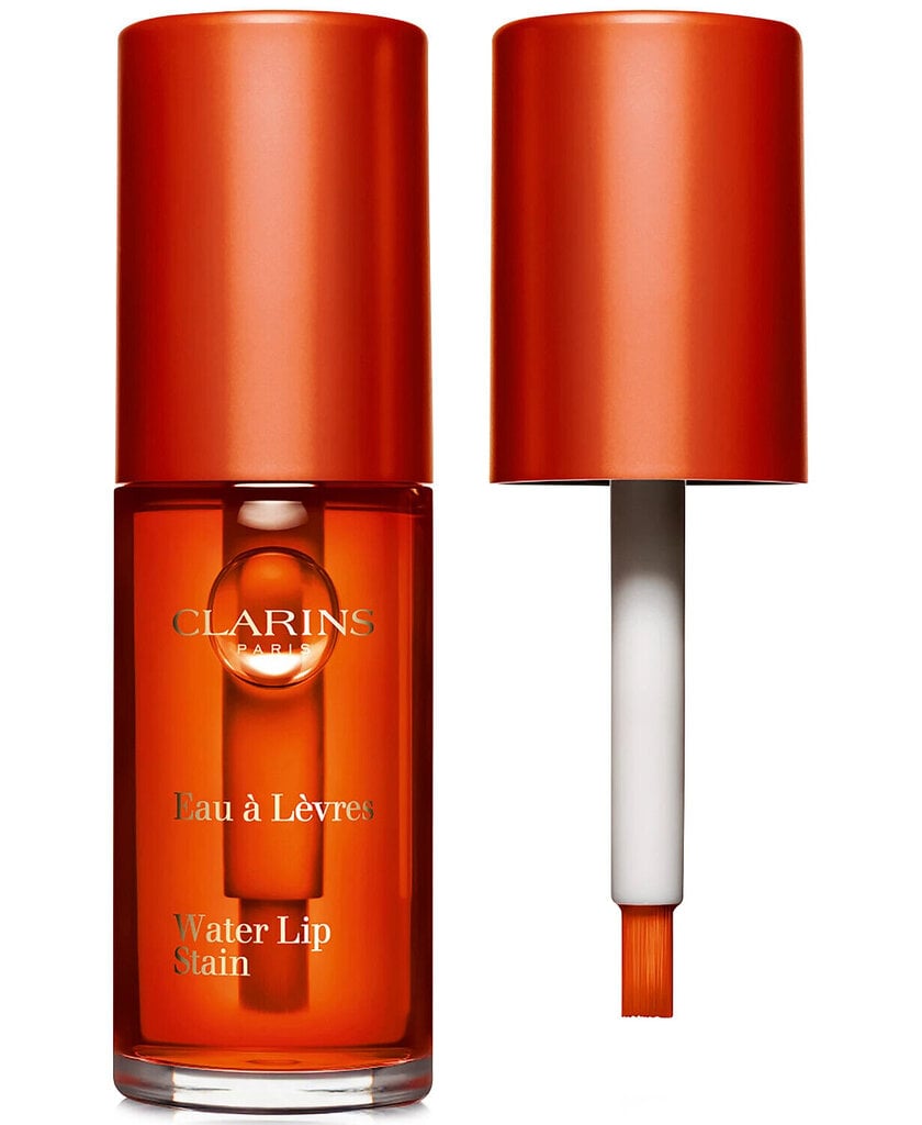 Lūpų blizgis Clarins Water Lip Stain 02 Orange Water, 7 ml цена и информация | Lūpų dažai, blizgiai, balzamai, vazelinai | pigu.lt