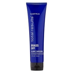 Смягчающий крем Total Results Brass Off Matrix Leave in Cream (150 ml) цена и информация | Бальзамы, кондиционеры | pigu.lt