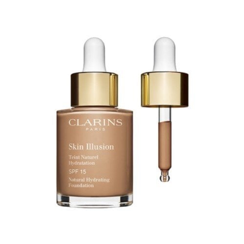 Makiažo pagrindas Clarins Skin Illusion Natural Hydrating Foundation SPF 15 110 Honey, 30 ml kaina ir informacija | Makiažo pagrindai, pudros | pigu.lt