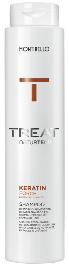 Montibello TREAT NaturTech Keratin Force regeneruojantis plaukų šampūnas (300ml) kaina ir informacija | Šampūnai | pigu.lt