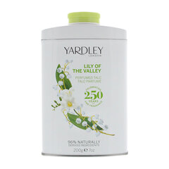 Kvapioji kūno pudra Yardley London Lily Of The Valley 200 g kaina ir informacija | Kūno kremai, losjonai | pigu.lt