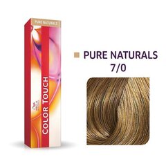 Краска для волос Wella Color Touch Pure Naturals, 60 мл, 7/0 цена и информация | Краска для волос | pigu.lt
