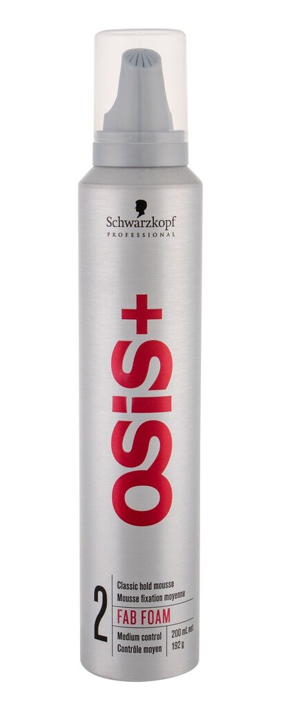 Apimties suteikiančios plaukų putos Schwarzkopf Professional Osis+ Style Fab, 200 ml цена и информация | Plaukų formavimo priemonės | pigu.lt